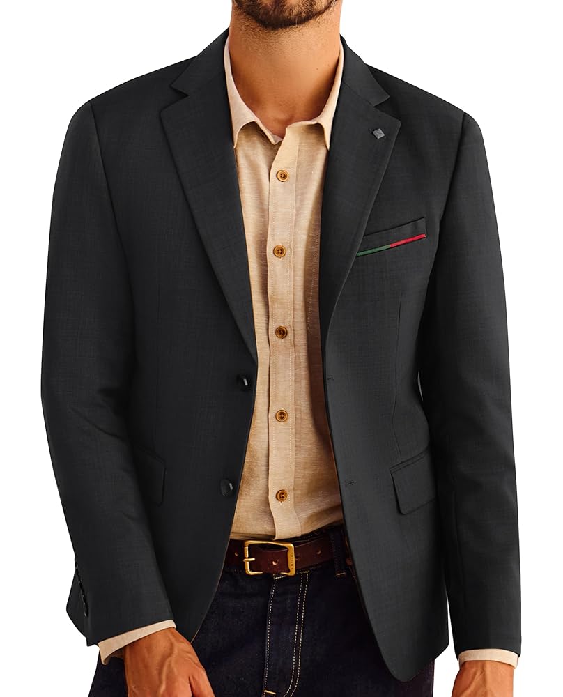 PJ PAUL JONES Men Blazer Regular Fit Two Buttons Sport Coats